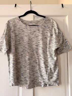 lululemon athletica Women's Short-Sleeve Crew Tee - White/Gray Heather